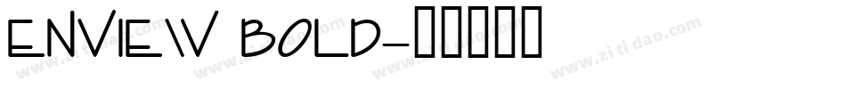 Enview Bold字体转换